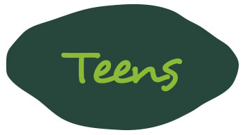 Logo Teens de la academia de inglés Green School 
