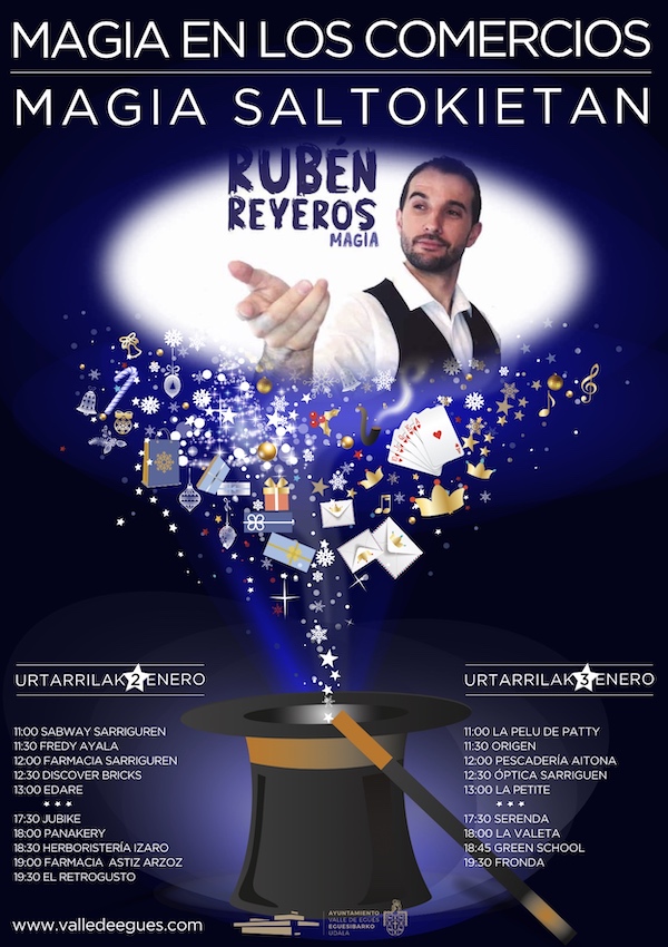 Magia en los comercios en Green School Navarra